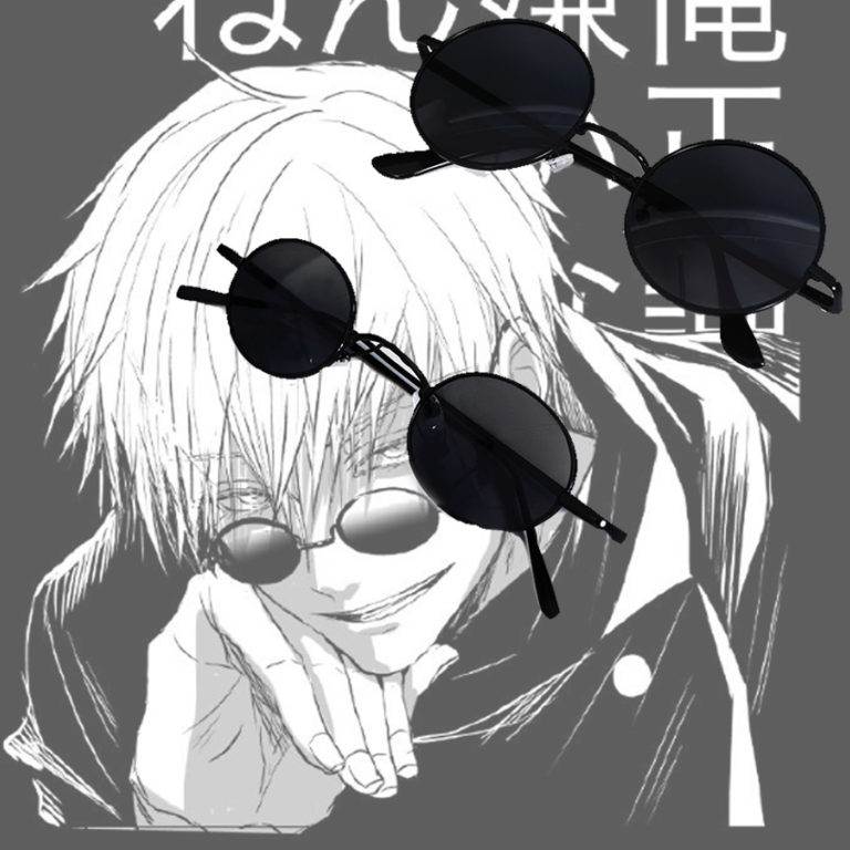 Gojo Satoru Cosplay Glasses Eyewear Jujutsu Kaisen Black Glasses Costume Accessories Anime Props