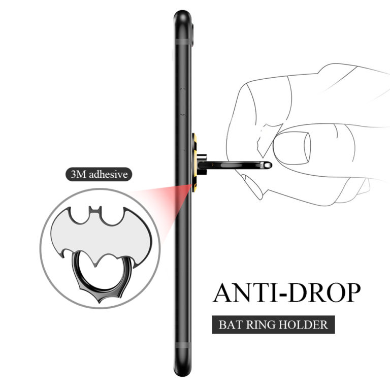 Bat Ring Phone Holder 360 Degree Rotate For Desktop Mount Mobile Phone Stand Metal Holder - Image 2