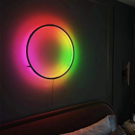 Wall Lamp RGB With Remote Control Touch Sensing Night Light Bar Game Living Room Bedroom Bedside Decoration
