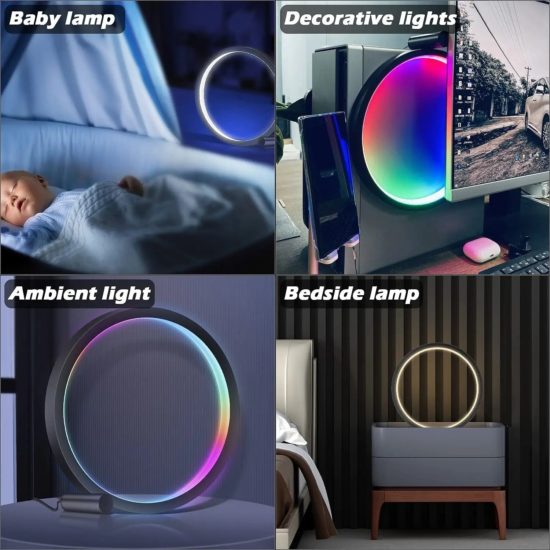 LED Night Light Smart Desktop Atmosphere Lamp Remote Bluetooth For Bedroom Computer Desk Decor - Image 2