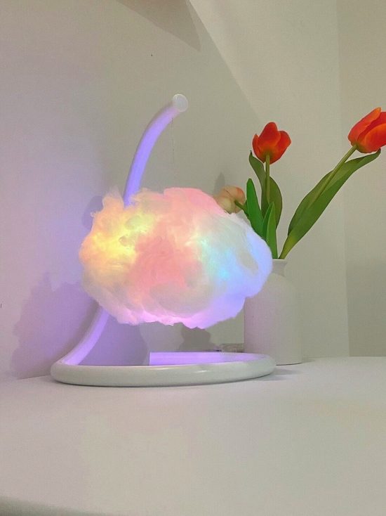 Creative Cloud Lamp Cotton Shape DIY Room Decor Bedroom Living Room Table Lamp Bedside Night Light - Image 3