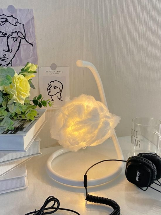 Creative Cloud Lamp Cotton Shape DIY Room Decor Bedroom Living Room Table Lamp Bedside Night Light - Image 2