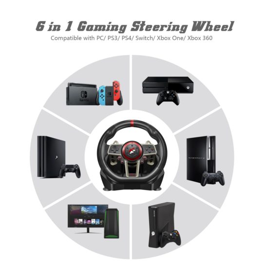 Drive Racing Steering Wheel for Pc/ps3/ps4/switch/xbox One/xbox 360 Gaming Steering Wheel Vibration Joysticks Remote Controller - Image 2