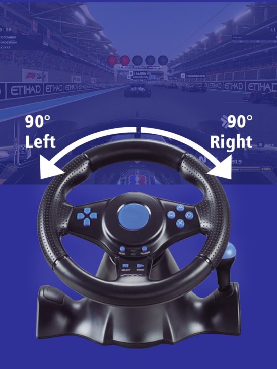 Steering Wheel for Nintendo Switch/PC/PS3/PS4/Xbox360/android 7 in 1 Racing Game Wheel Controller Balance With vibration - Image 2