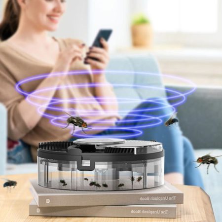 Flycatcher With Baits Electric Fly Trap Safety USB For Kitchen Home Garden