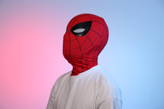 Marvel Avengers Spiderman helmet Eyes Electric PVC For Party Polyfard And Record Video - Image 2