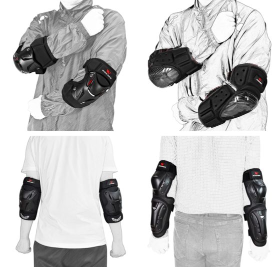 Motorcycle Knee Pads Protector Snowboard Ski Roller Hockey Support MTB Kneepad Set - Image 2
