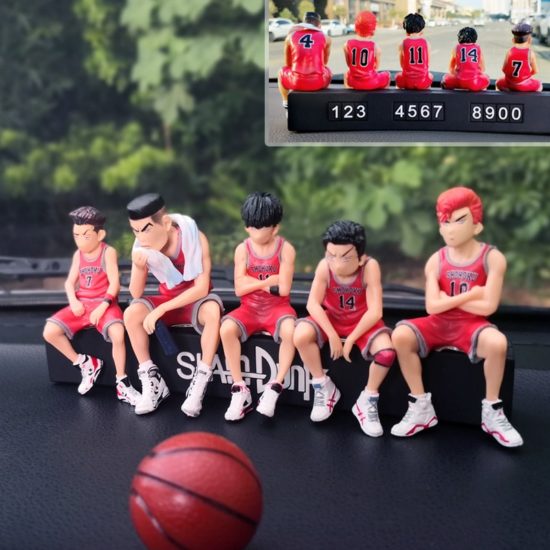 Car Telephone Number Plate Interior Anime SLAM DUNK Hanamichi Sakuragi Action Figure