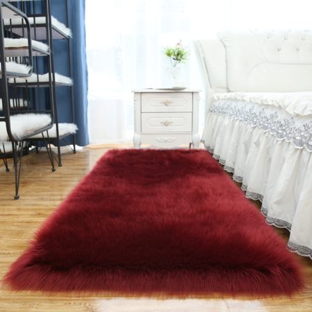 Carpet Floor Mat Long Hair Faux Fur Rugs Sheepskin Sheepskin For Bedroom Living Room