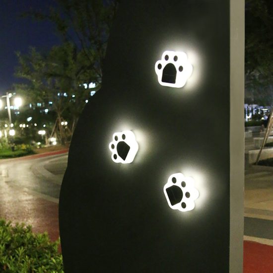 Solar LED Light Bear Paw Lamp Outdoor Waterproof Garden Decoration Landscape Buried Lights - Image 4