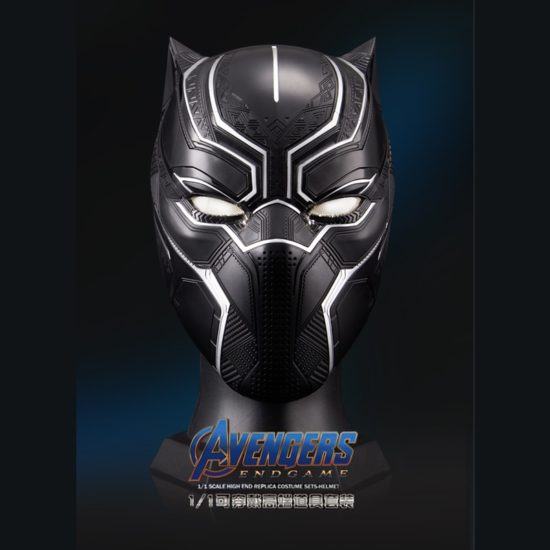 Panther Collectible Helmet with/ Eye Lights Touch Control System Wearable