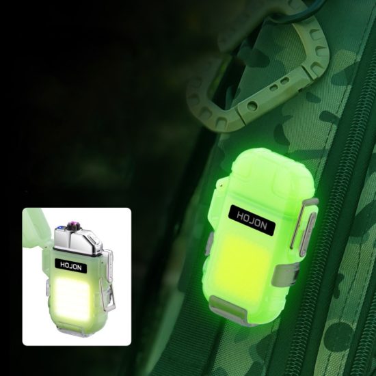 Electric Torch Transparent Waterproof Lighter Plasma Dual ARC Windproof USB Rechargeable - Image 2
