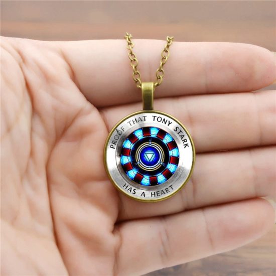 Marvel Legends Gem Cabochon Necklace Iron Man Avengers Endgame Necklace Kids Gift - Image 2
