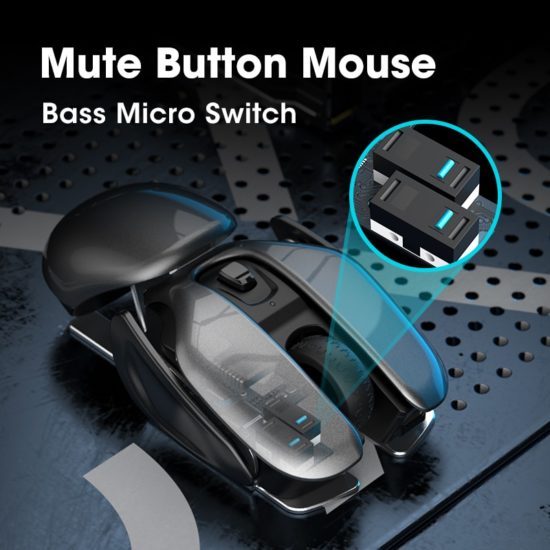Ergonomic Wireless Gaming Mouse 4 Button 1600 DPI Mice Crayfish Shape Mute Mouse - Image 2