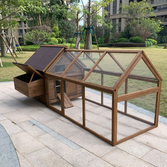 Foldable Wood Chicken Rabbit Cage for Household Large-scale Duck Cats Dog Coops and Pet Houses - Image 2