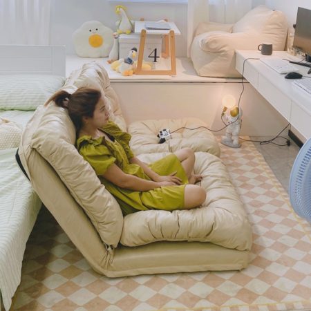 Sofa Bed Balcony Backrest Can Lie Down and Sleep Single and Double Bedroom Folding