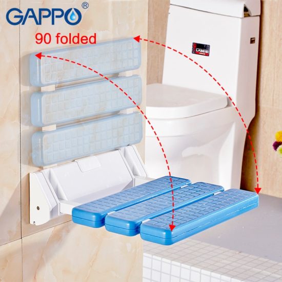 Wall Mounted Shower Seats bathroom folding chairs bath shower chair saving space - Image 3