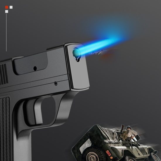 Turbo Lighter Gas Welding Gun With Cigarette Box 10PCS Windproof Cigarette Lighter Camping Lighter - Image 3