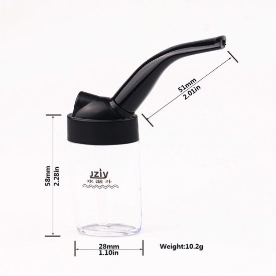 Smoking Pipe Mini Hookah Filter Water Pipe Cigarette Holder Gadgets Gift - Image 2