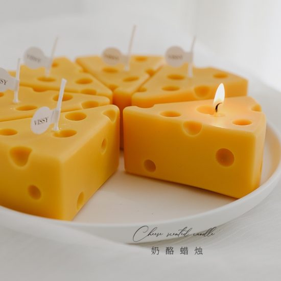 Aromatherapy Cheese Candles Handmade Scene Decoration Festival Kid's Gift