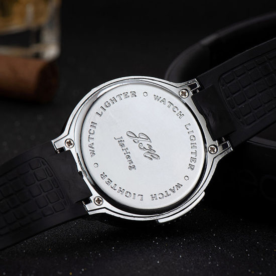 Flame Lighter Watch Metal New Creative Personality Gas Electronic Open Lighter - Image 3