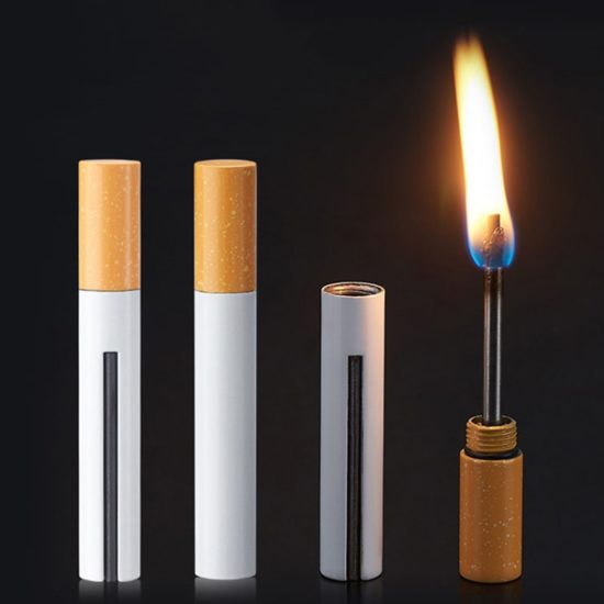 Permanent Lighter Without Gas  Waterproof Matches Stainless Steel Shell Accessories Household Square Shape Lighter (Without Gas) - Image 3