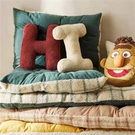 English Letter Pillow Combination Decoration Doll Soft Creative Chair Cushion for Girls Kids Gift - Image 2