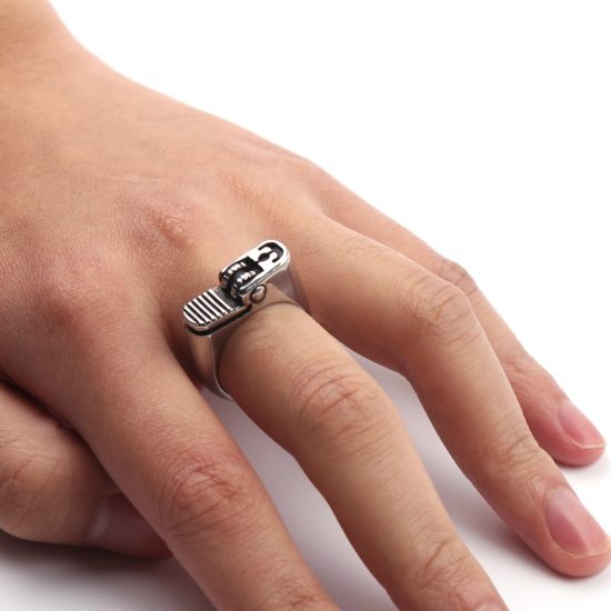 Cigarette Lighter Ring Cool Fashion Personality Jewelry For Men - Image 3