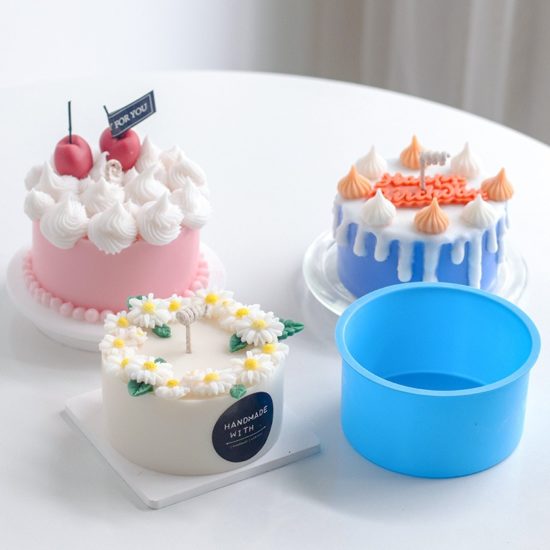 Cake Shaped Silicone Candle Molds 3D Simulation Fruit Mould DIY Chocolate Baking Cake Molds Handmade Craft Supplies - Image 2