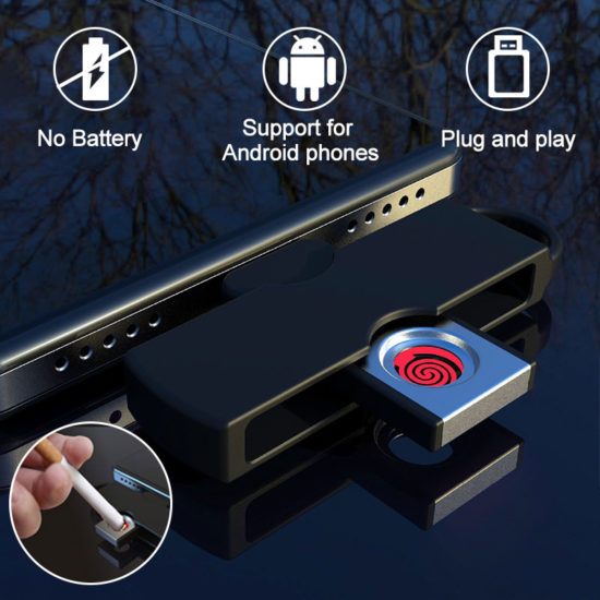 Cigarette Lighter Connected to Mobile Phone Plug and Play Mini on Board Mini Lighter Battery-free