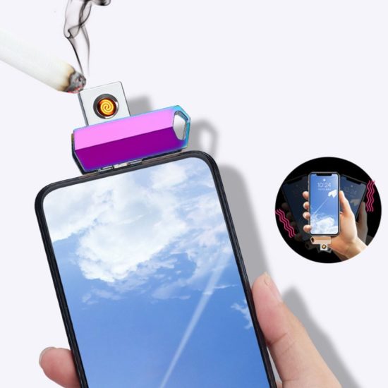 Type-C Lighters Plasma Tungsten Flameless Cigarette Keychain Encendedor Without Battery