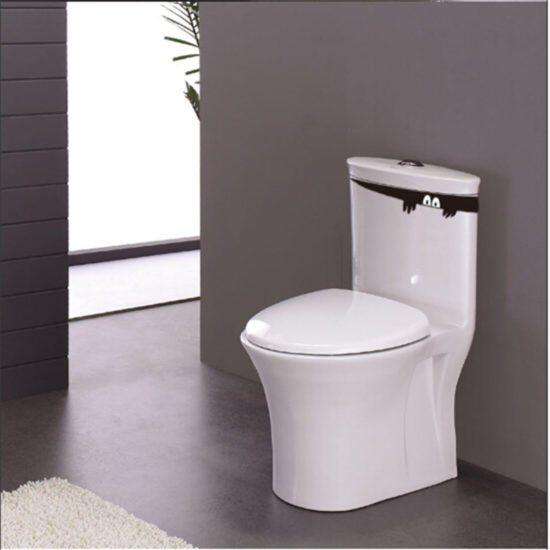 Funny Peek Monster Toilet Seat Bathroom Wall Car Decal Sticker 1pc Toilet Sticker WC - Image 2