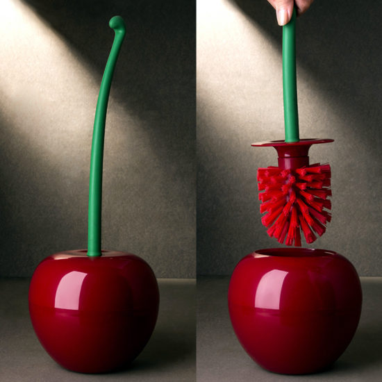 Red Cherry Toilet brush bathroom Creative Lovely accessories