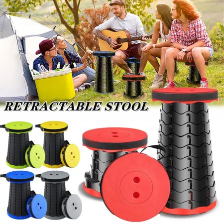 Portable Folding Travel Camping Chair,  Fishing Chair for Outdoor Telescopic Stool Seat