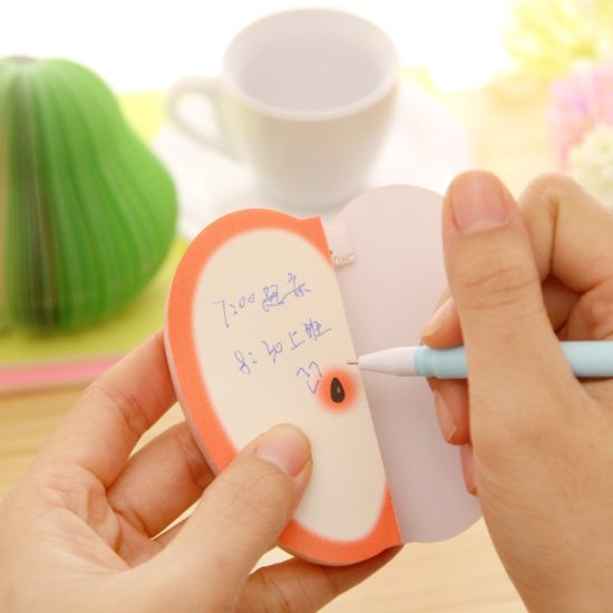 Note Memo Pads Portable Fruit Design 1-Pc Notepads Post Sticky Diy Fruit Pear Shape Convenience Stickers - Image 2