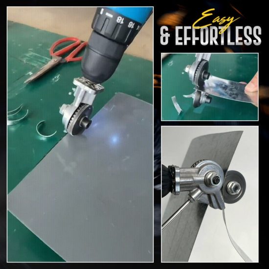 Metal Cutting Double Head Sheet Nibbler Saw Cutter For Electric Drill Attachment - Image 3