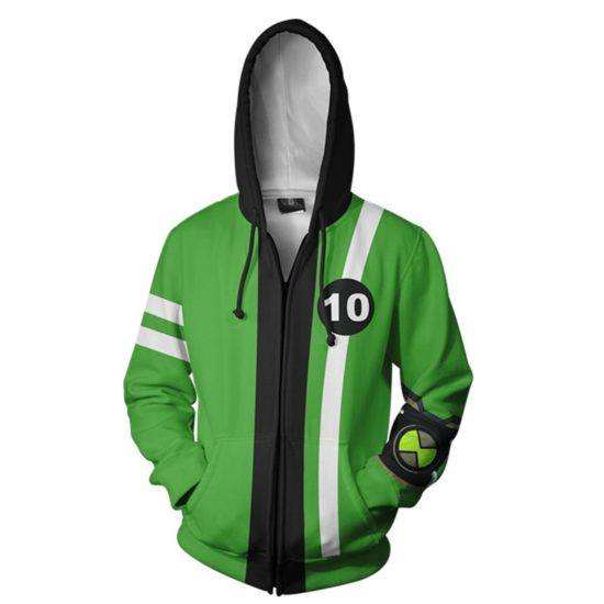 Anime Ben10 Cosplay Hoodies Sweatshirts Alien Force Benjamin Gwen Jackets Coat Men Woman - Image 2