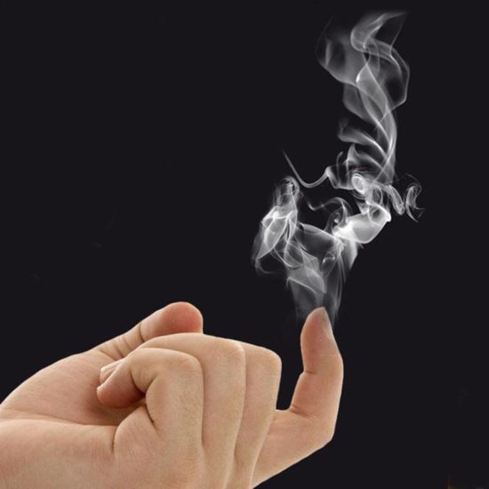 Magic Smoke from Finger Tips Surprise Joke Funny Tricks Toys Kids Mystical Hand Rub Smoke