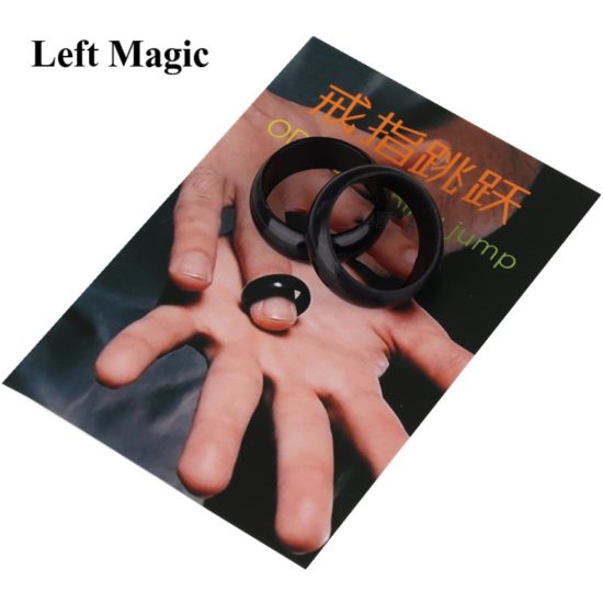 Magicians Ring Transfer Jumps From Finger to Finger Magic Tricks Street Illusions