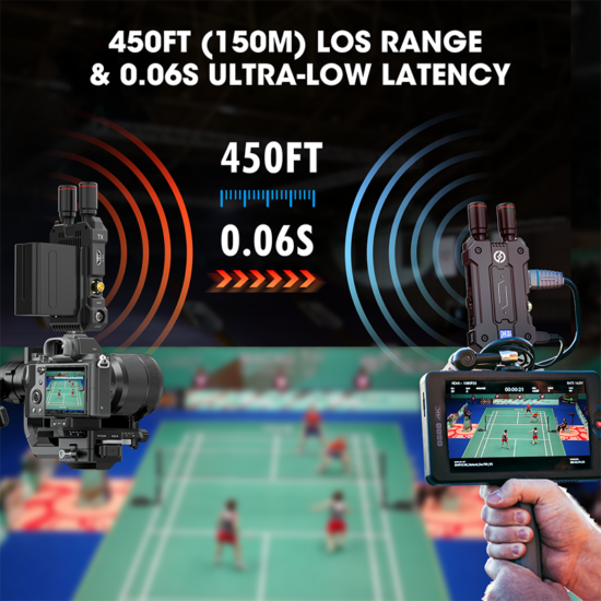 Official Wireless Video Transmission System Hollyland Mars 4K SDI HDMI 4Kp30/1080p60 450ft Range-0.06s Latency for Photography - Image 3