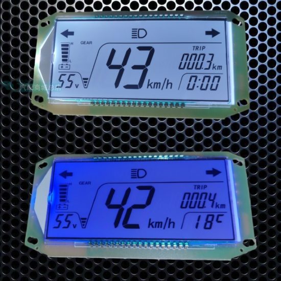 LCD display electric vehicle universal speedometer odometer voltmeter 48V60V72V