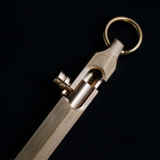 Solid Brass Pen Hexagonal Gel Ink Bolt Action Writing Tool School Office Supplies Strong Break Glass - Image 4