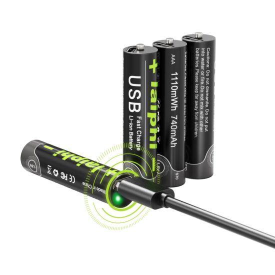 Rechargeable USB Battery AA 1.5V Li-ion 3000mWh 1.5V AA Lithium ,Wireless mouse aa battery