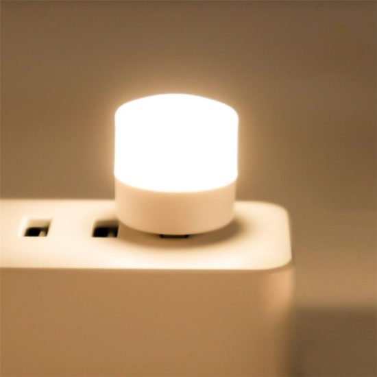 USB Plug Lamps Mini Night Light Computer Mobile Power Charging LED Eye Protection Square Reading Light - Image 3