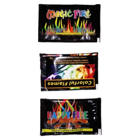Fire Magic Tricks Coloured Flames Mystical Bonfire Sachets Fireplace Professional Pyrotechnics Camping Hiking Tools - Image 3