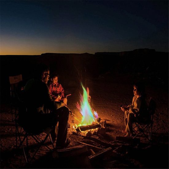 Fire Magic Tricks Coloured Flames Mystical Bonfire Sachets Fireplace Professional Pyrotechnics Camping Hiking Tools - Image 4