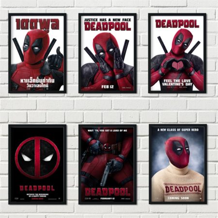 Deadpool Movie Marvel superhero The Avengers posters Home Decor wall art Kids Room canvas painting