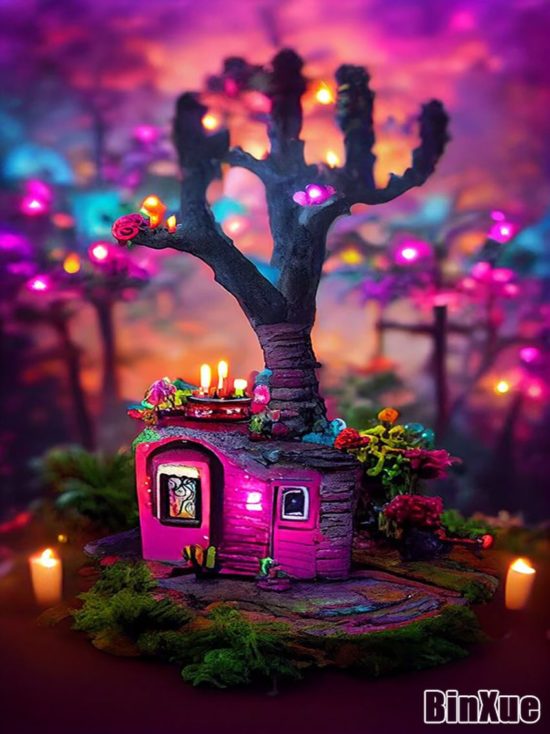 Hidden Forest Handmade Butterfly Fantasy Tree with Diamonds  Embroidery Mosaic Kit Home Decor Scenery - Image 2