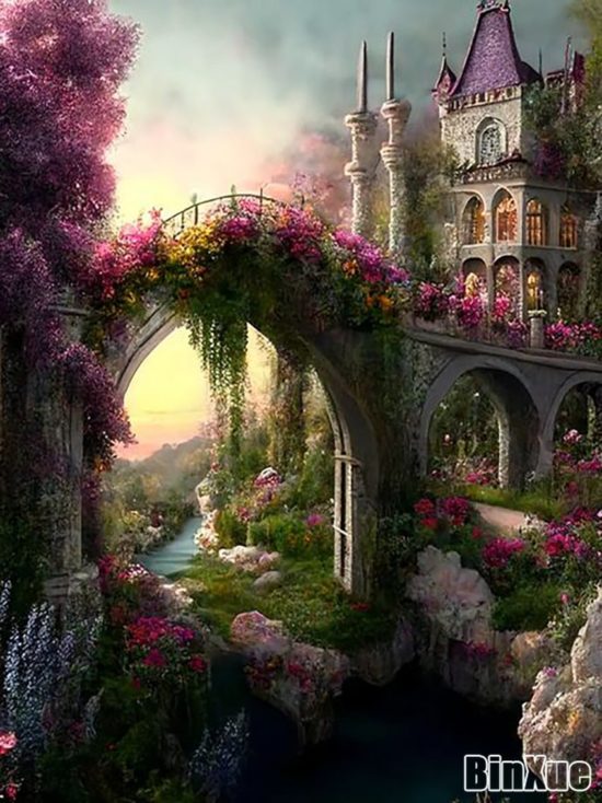 Castle From painting Diamond Candle Handmade DIY Home Decor Gift