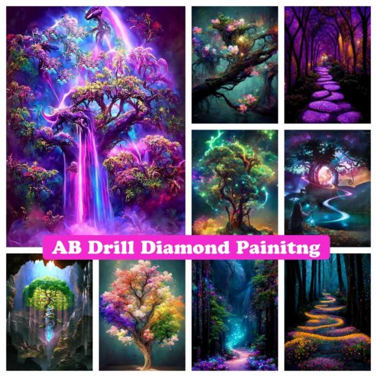 Fairy Tale Landscape Fantasy Forest 5D-AB Diamond Painting Embroidery Cross Stitch Art Rhinestone DIY Mosaic Gifts - Image 2